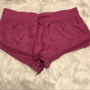 Aero Live Love Dream pink mesh cutout shorts sz S